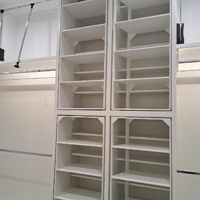 Master closet shoe rack 1